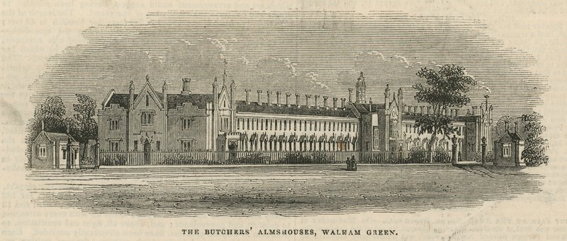 Casas de beneficencia de los carniceros en Walham Green de English School