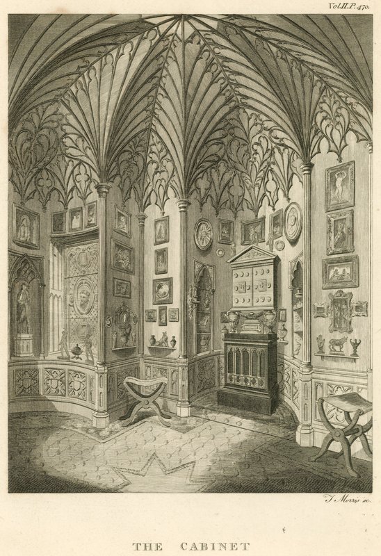 El Gabinete en Strawberry Hill, Twickenham, Londres de English School