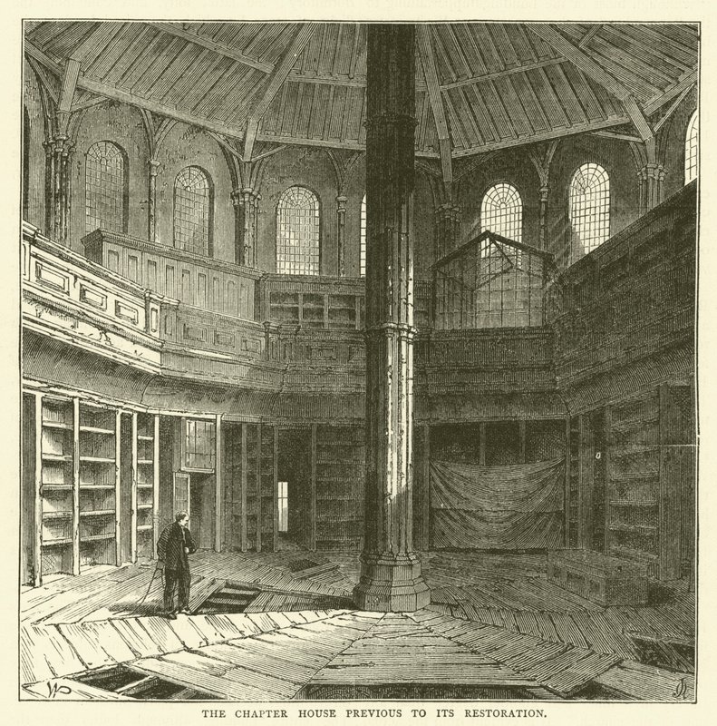 La Sala Capitular antes de su Restauración de English School