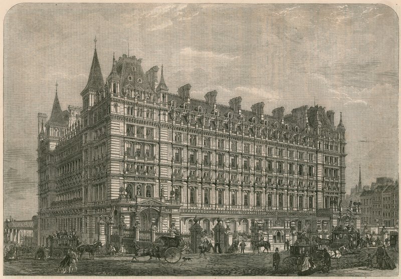 La estación de tren y hotel de Charing-Cross de English School