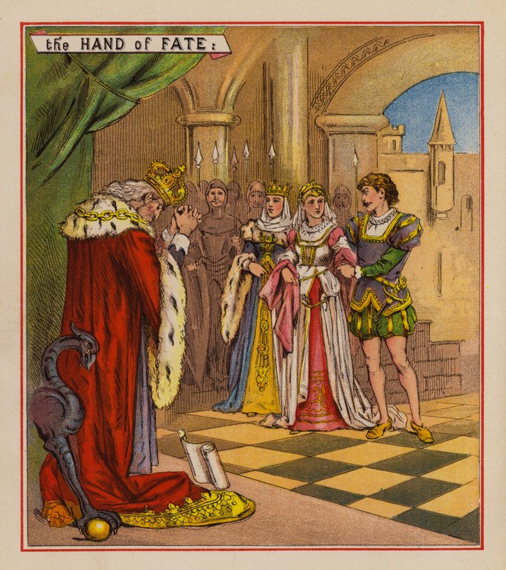 El niño nacido para ser rey (litografia en color) de English School