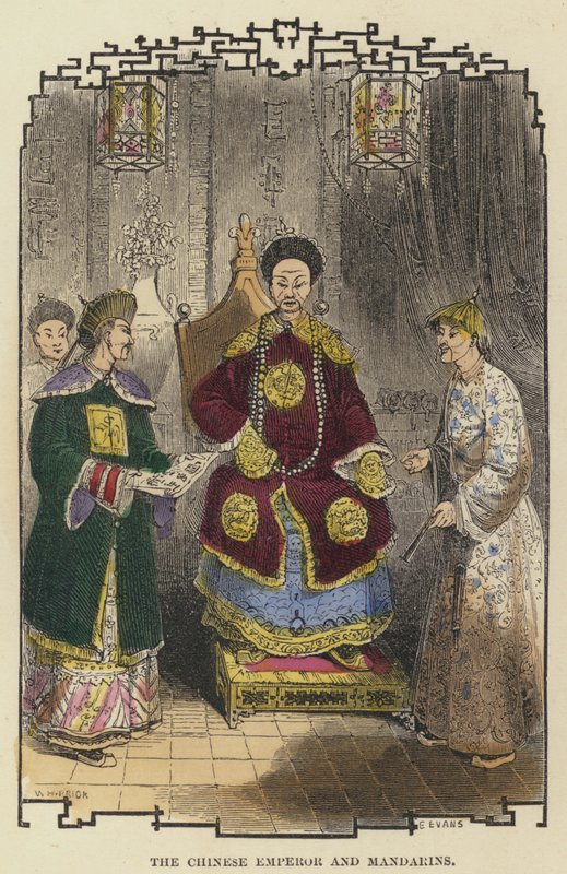 El emperador chino y los mandarines de English School