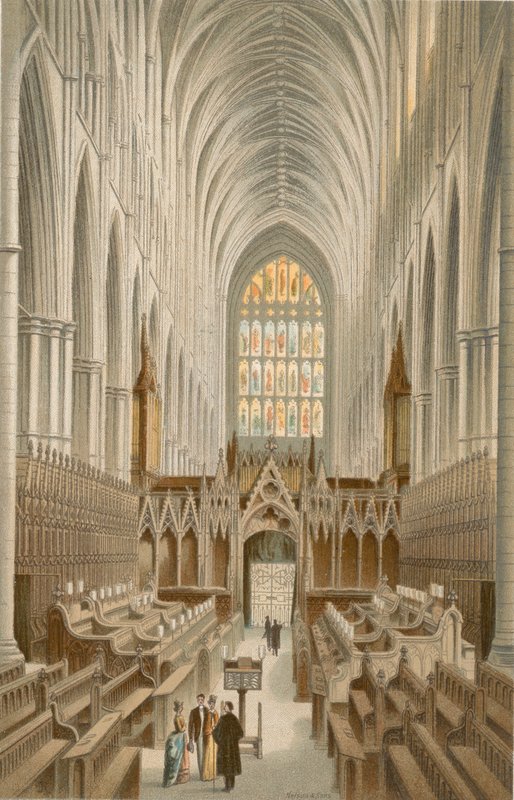 El Coro, Abadía de Westminster de English School