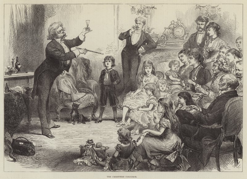 El mago de Navidad (grabado) de English School