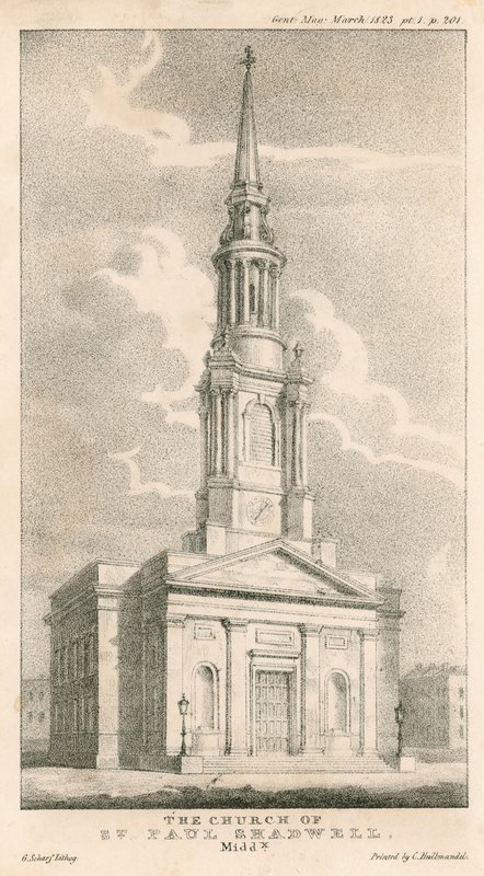 La Iglesia de San Pablo, Shadwell, Londres de English School