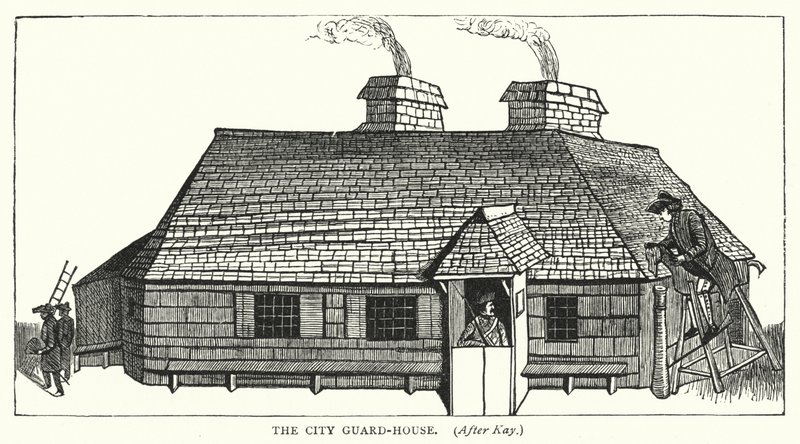 La Casa de la Guardia de la Ciudad (grabado) de English School