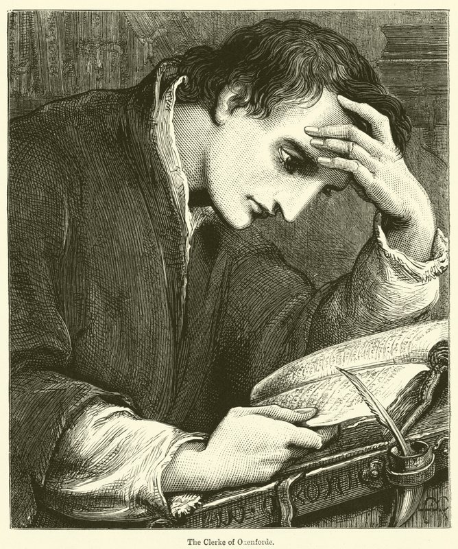 El clérigo de Oxenforde de English School