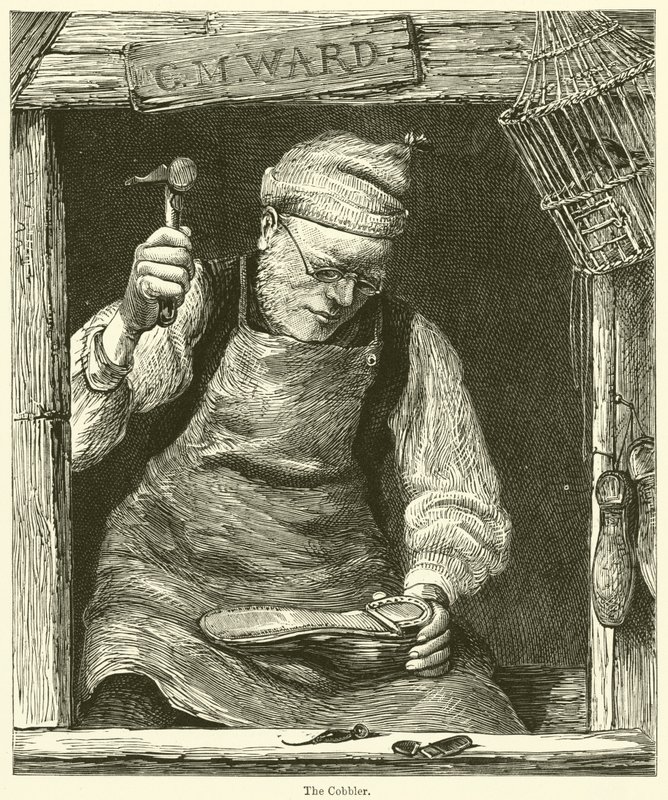 El Zapatero (grabado) de English School