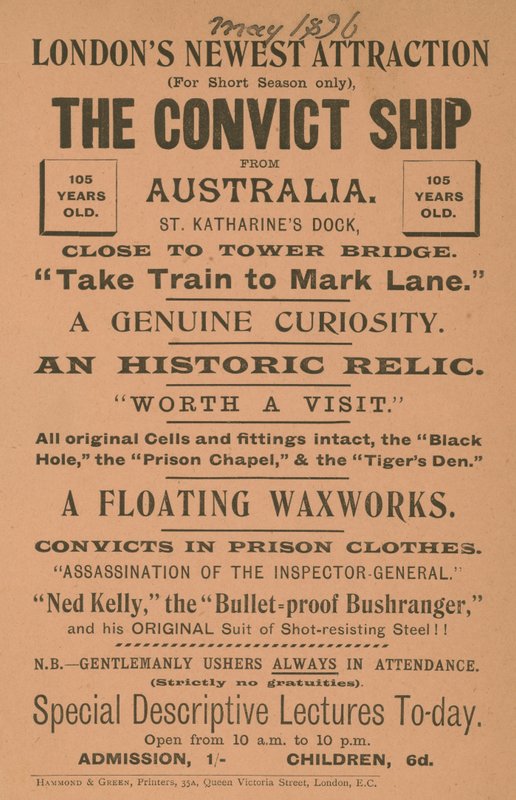 El barco de convictos de Australia de English School