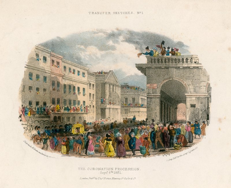 La Procesión de la Coronación, 8 de septiembre de 1831 de English School