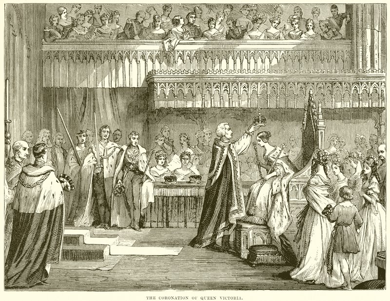 La coronación de la Reina Victoria de English School
