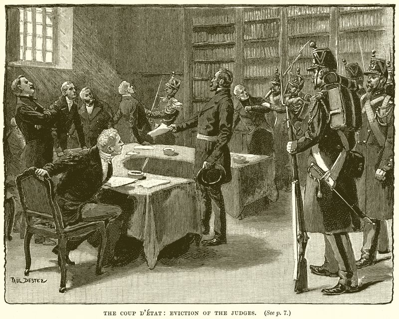 El golpe de Estado: Desalojo de los jueces de English School