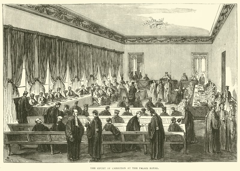 El Tribunal de Casación en el Palais Royal, mayo 1871 de English School