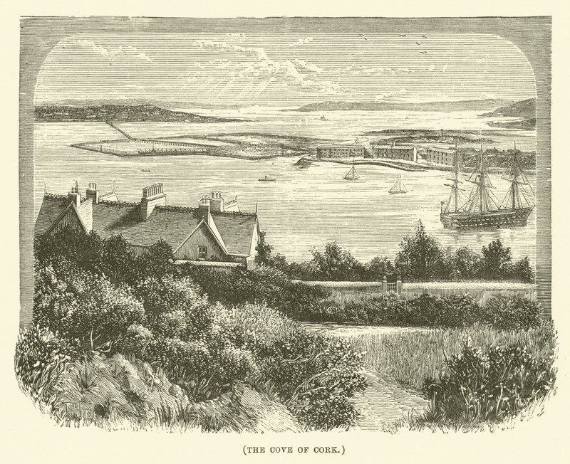 La ensenada de Cork (grabado) de English School