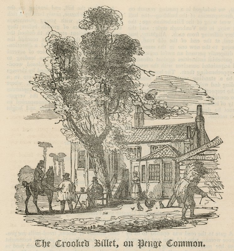 El Crooked Billet en Penge Common, Londres de English School