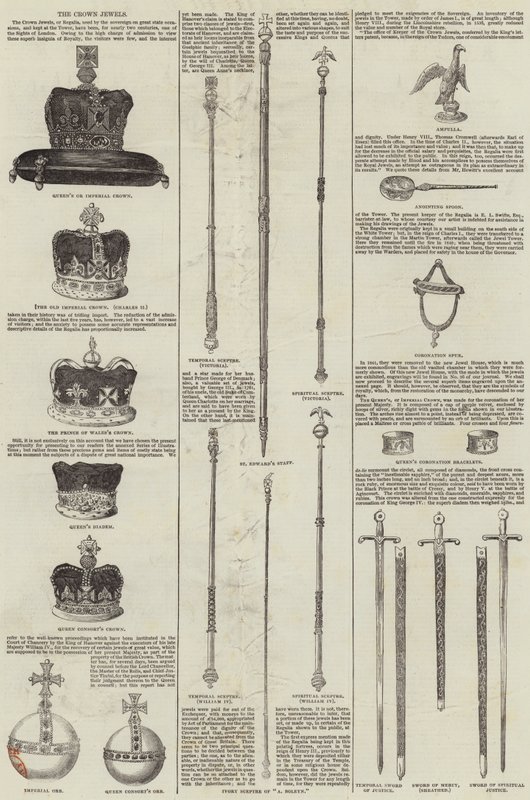 Las joyas de la corona (grabado) de English School
