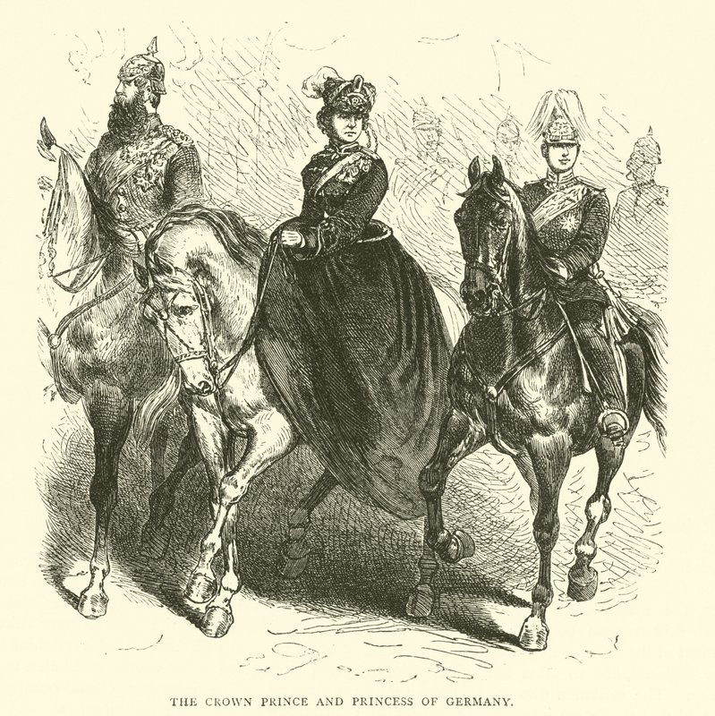 El Príncipe Heredero y la Princesa de Alemania, marzo 1871 de English School