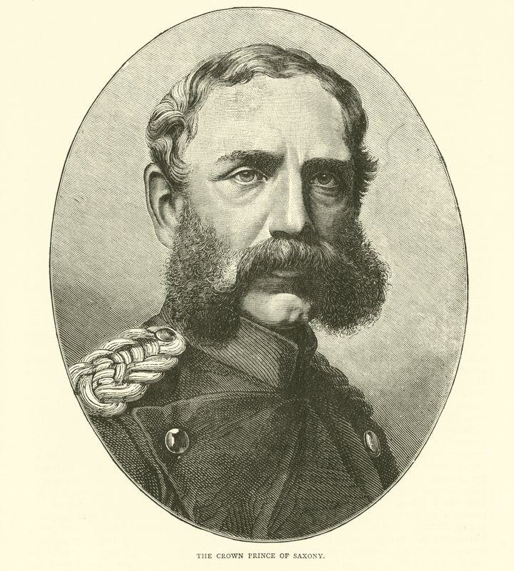 El Príncipe Heredero de Sajonia, agosto 1870 de English School