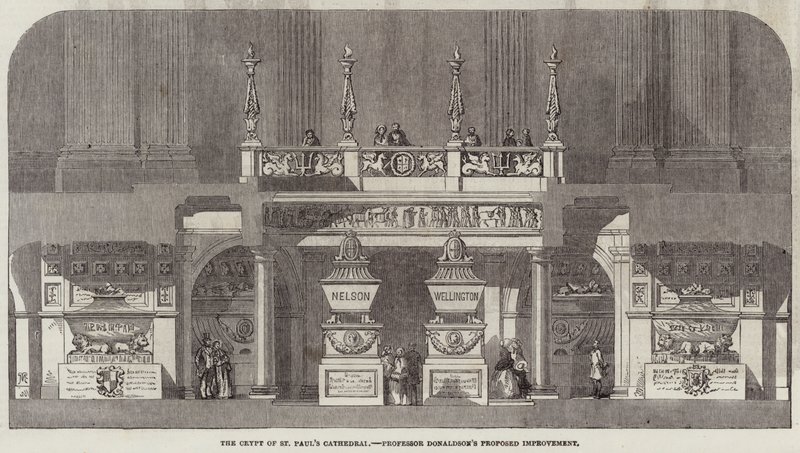 La cripta de la Catedral de San Pablo, propuesta de mejora del Profesor Donaldson de English School