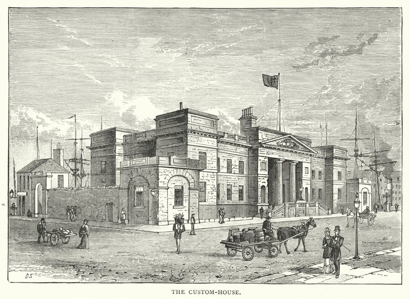 La Aduana (grabado) de English School