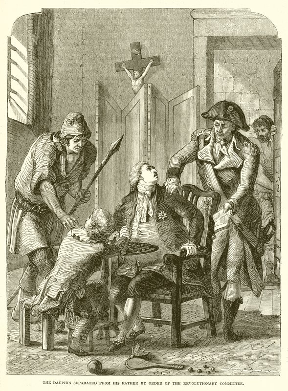 El delfín separado de su padre por orden del Comité Revolucionario de English School