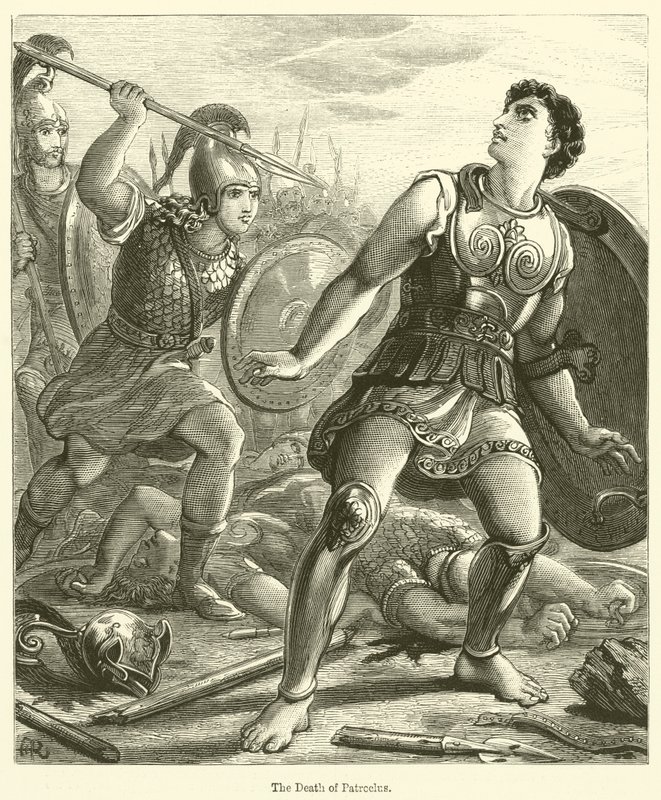 La muerte de Patroclo de English School