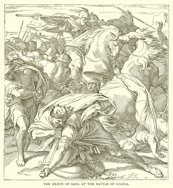 La muerte de Saúl en la batalla de Gilboa de English School