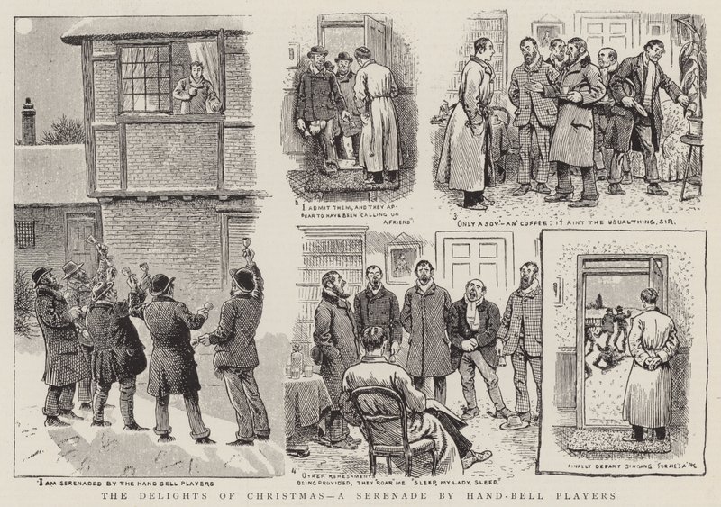 Las delicias de la Navidad, una serenata de jugadores de campanas de mano de English School