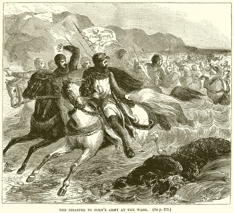 El desastre del ejército de Juan en el Wash de English School
