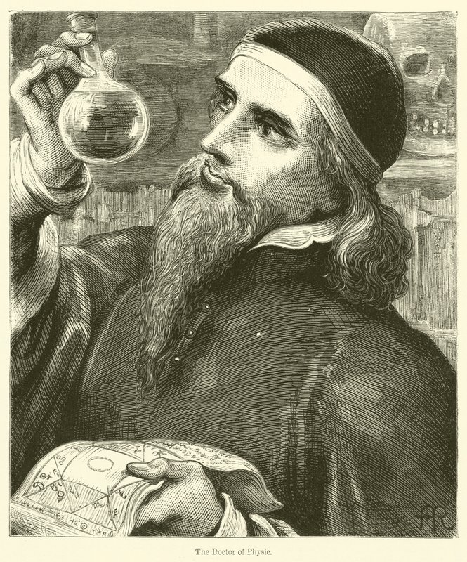 El Doctor en Medicina (grabado) de English School
