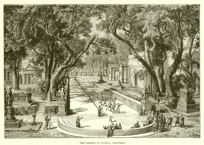 El Dromos en Esparta, restaurado de English School