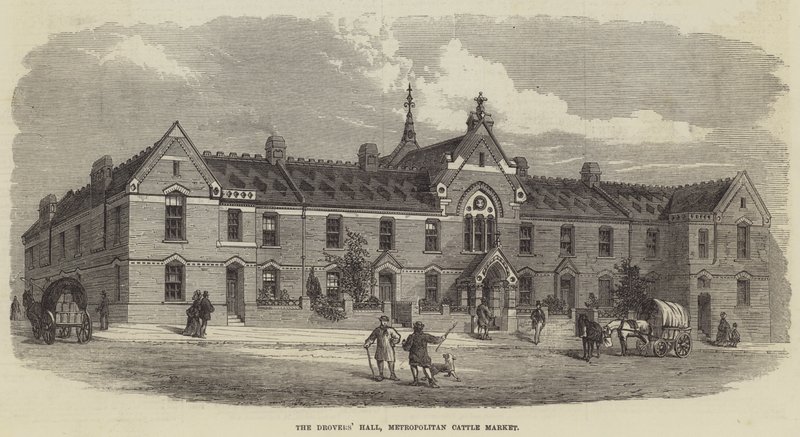 El Salón de los Drovers, Mercado de Ganado Metropolitano de English School
