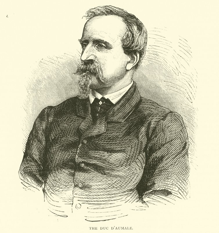 El Duque de Aumale, marzo 1871 de English School