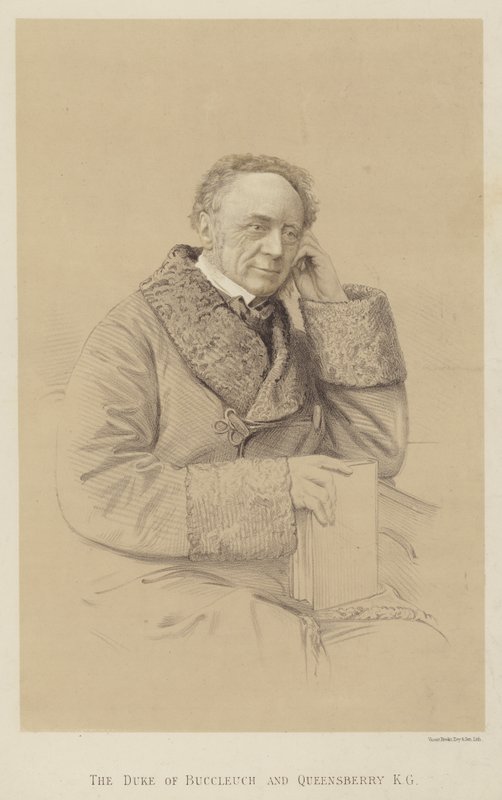 El Duque de Buccleuch y Queensberry, KG (litografía) de English School