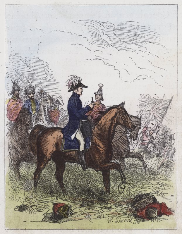 El Duque de Wellington en Waterloo de English School