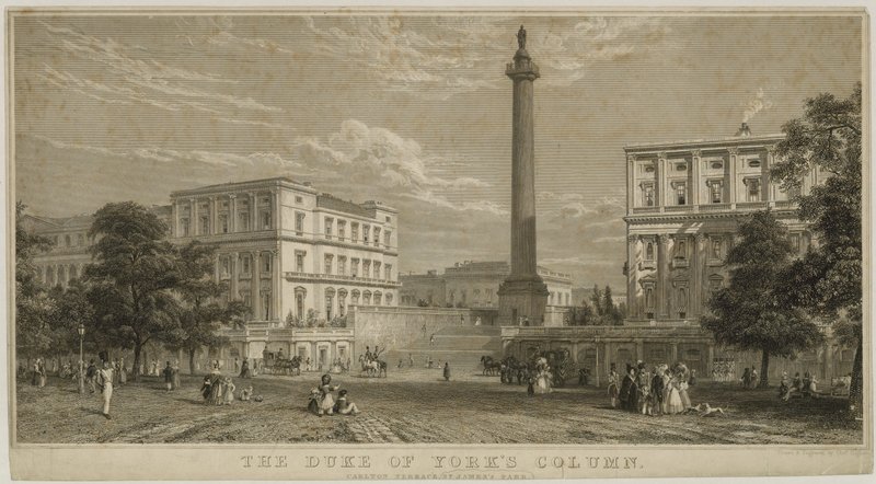 La Columna del Duque de York, Terraza Carlton, Parque St James, Londres de English School