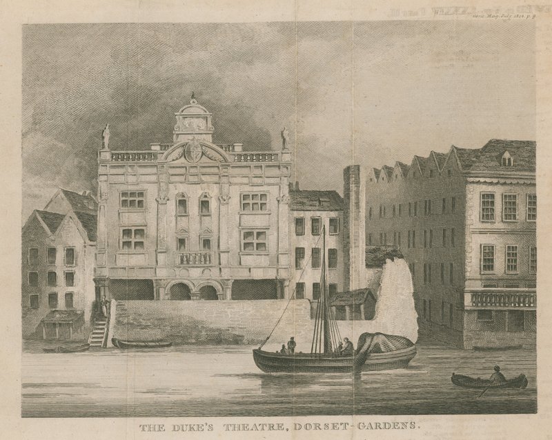 El Teatro del Duque, Dorset Gardens, Londres de English School
