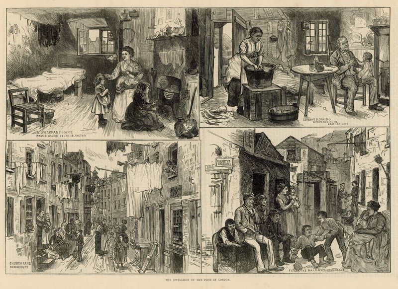 Las viviendas de los pobres en Londres de English School