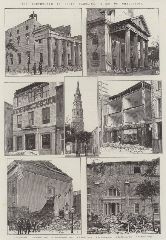 El Terremoto en Carolina del Sur, Ruinas de Charleston de English School