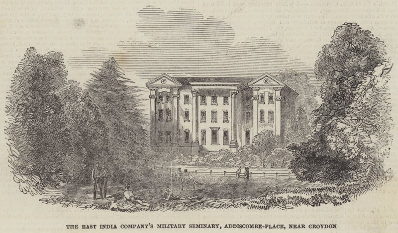 Seminario Militar de la Compañía de las Indias Orientales, Addiscombe-Place, cerca de Croydon de English School