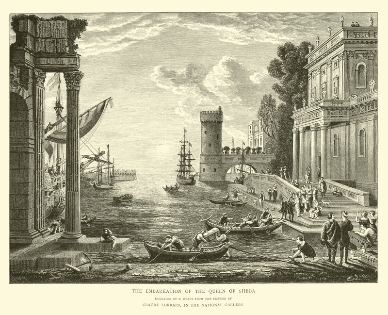 El embarque de la Reina de Saba de English School