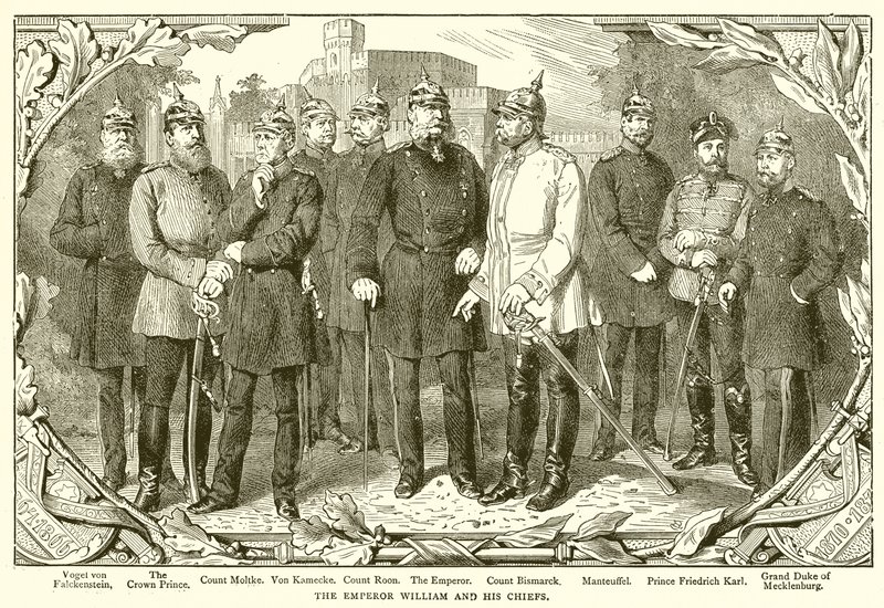 El Emperador Guillermo y sus jefes de English School