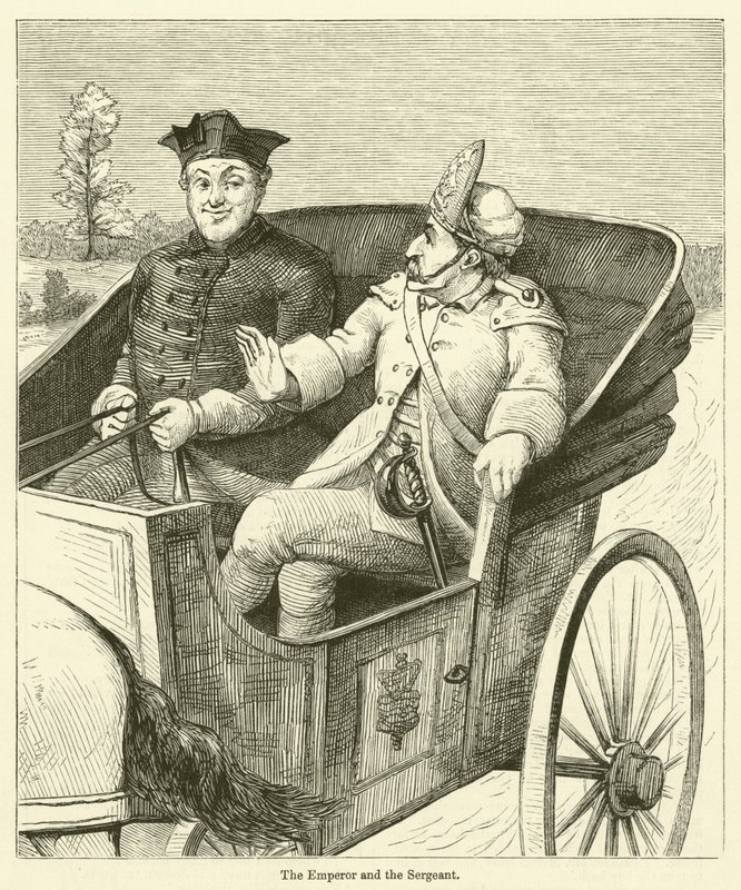 El Emperador y el Sargento (grabado) de English School