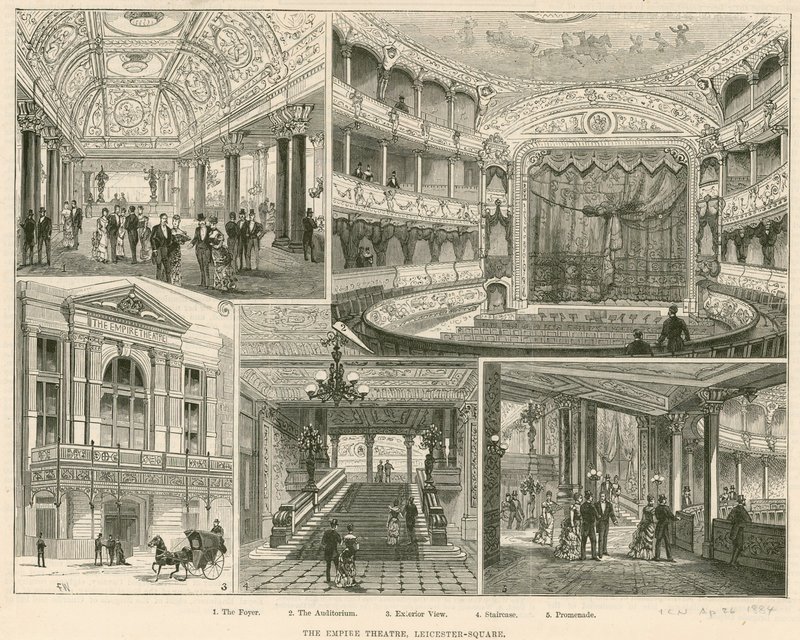 El Teatro Empire, Leicester Square, Londres de English School