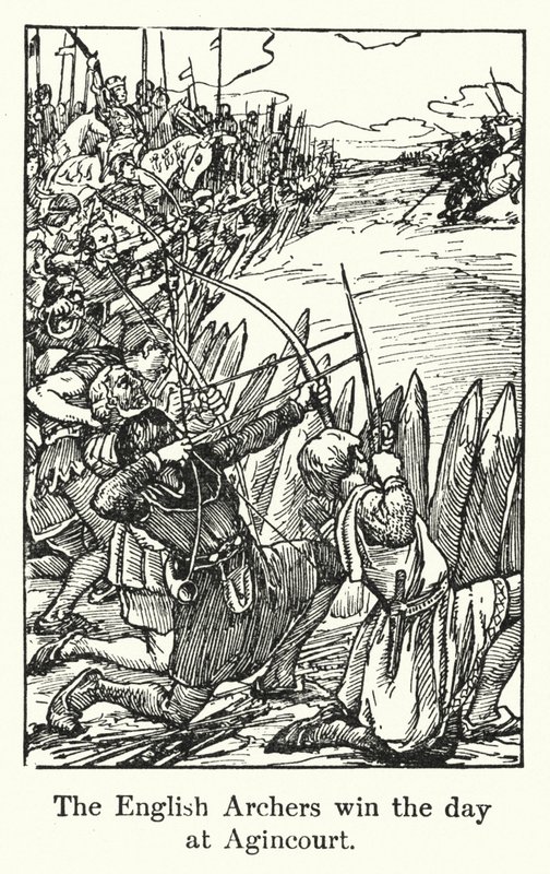 Los arqueros ingleses ganan el día en Agincourt de English School