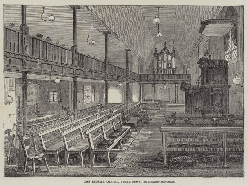La capilla inglesa, Ciudad Alta, Boulogne-sur-Mer de English School