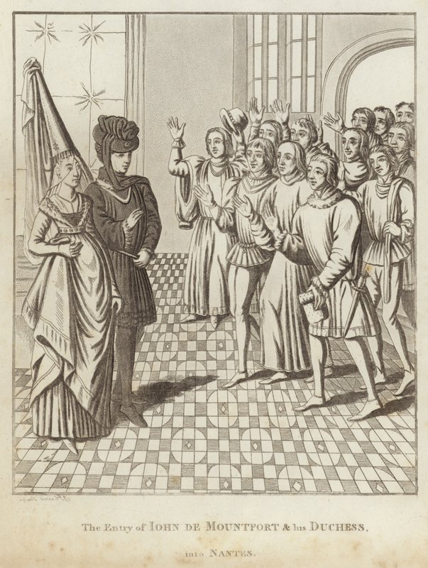La entrada de Juan de Montfort y su duquesa en Nantes de English School
