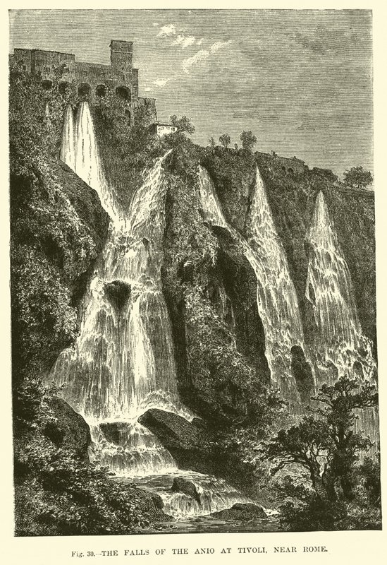 Las Cataratas del Anio en Tívoli, cerca de Roma de English School