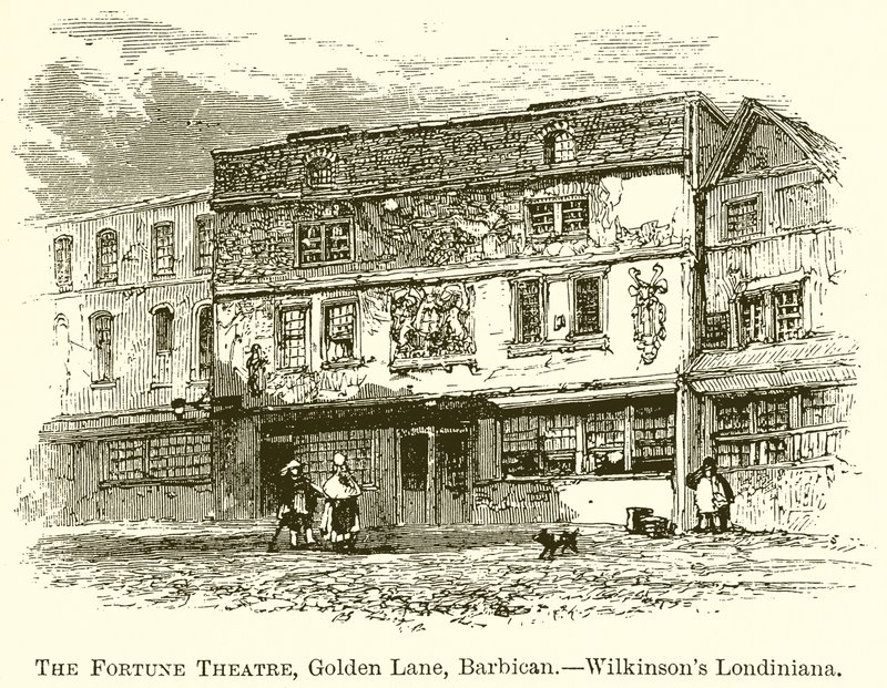 El Teatro Fortune, Golden Lane, Barbican.--Londiniana de Wilkinson de English School
