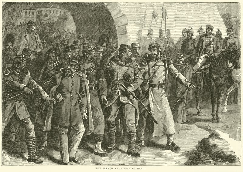 El ejército francés dejando Metz, octubre de 1870 de English School